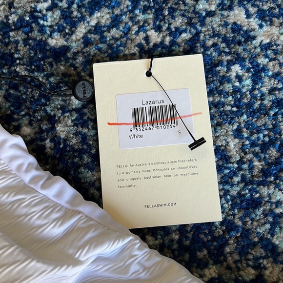 F E L L A Lazarus Bikini Top in White Small Fella - Picture 8 of 8